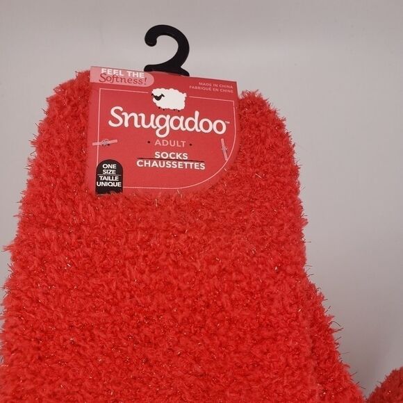 snugadoo sparkle red soft socks - Picture 2 of 3